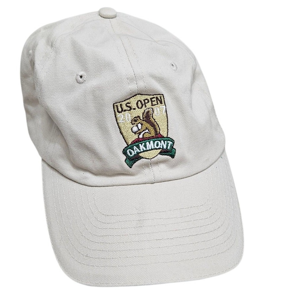 US Open 2007 Oakmont‎ Golf Hat Cap Beige USGA Member Adjustable